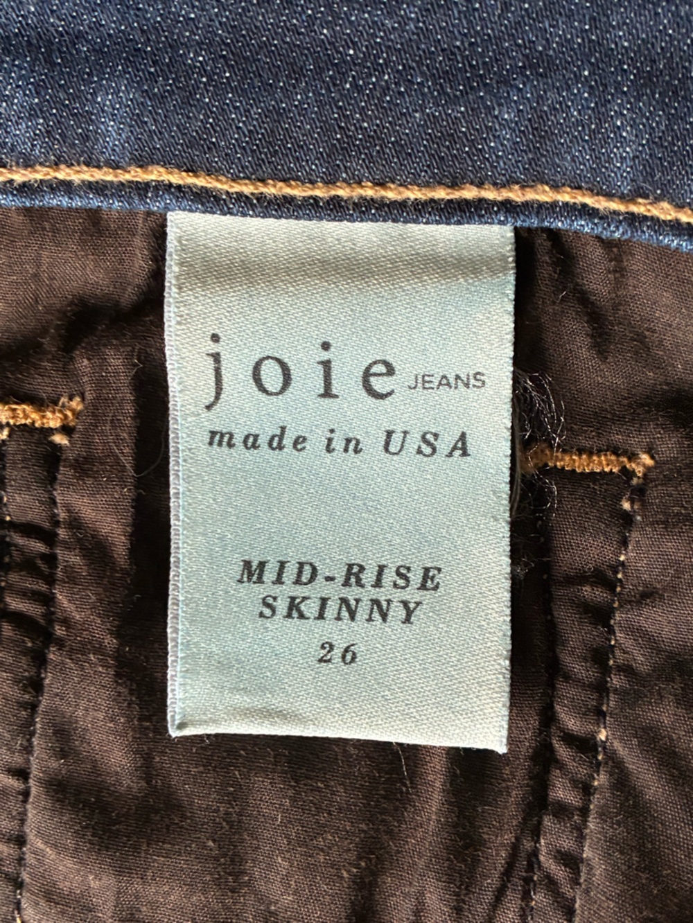 Joie mid-rise skinny jeans sz.26 - Picture 7 of 9